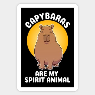 Capybaras are my spirit animal Capybara Sticker